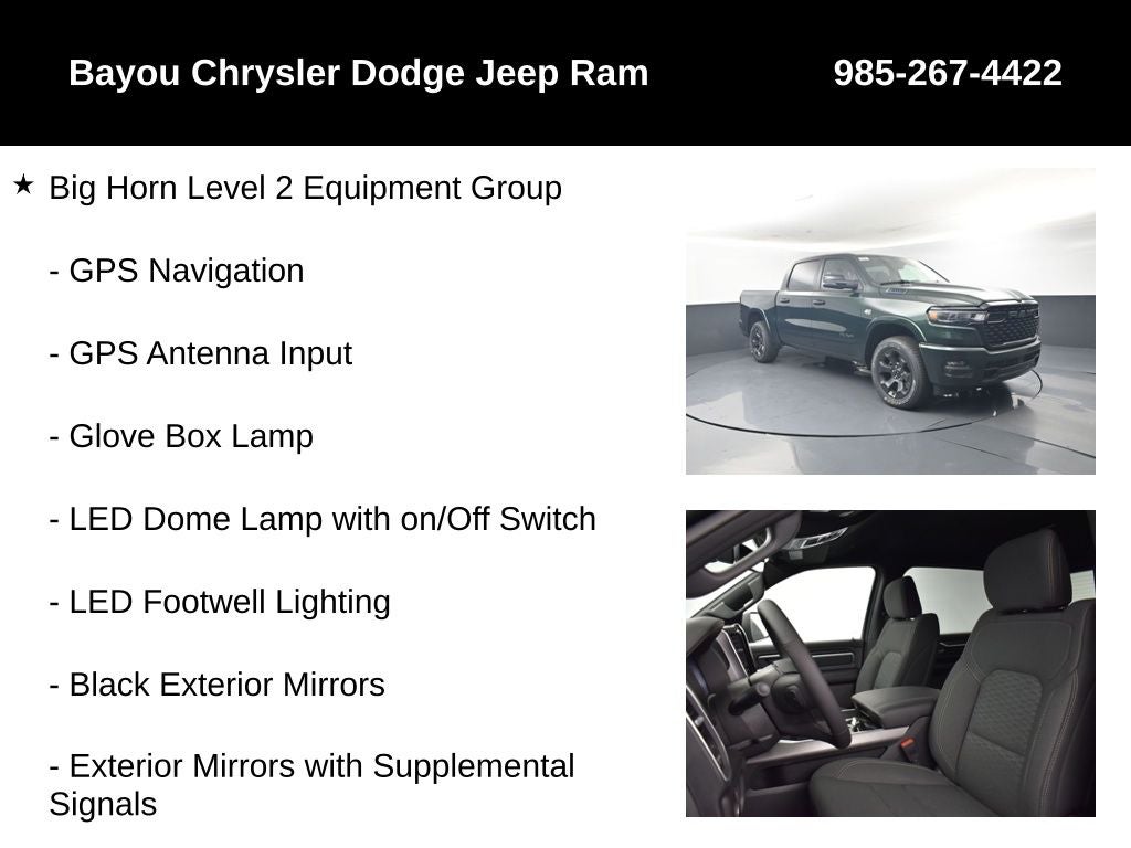 2026 RAM Ram 1500 RAM 1500 BIG HORN CREW CAB 4X4 5'7' BOX