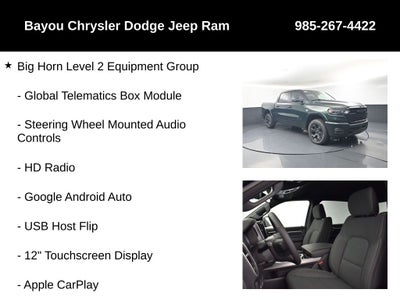 2026 RAM Ram 1500 RAM 1500 BIG HORN CREW CAB 4X4 5'7' BOX