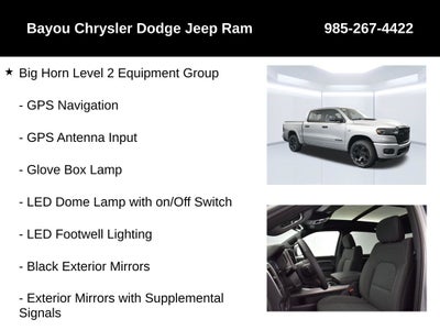 2026 RAM 1500 RAM 1500 BIG HORN CREW CAB 4X4 5'7' BOX