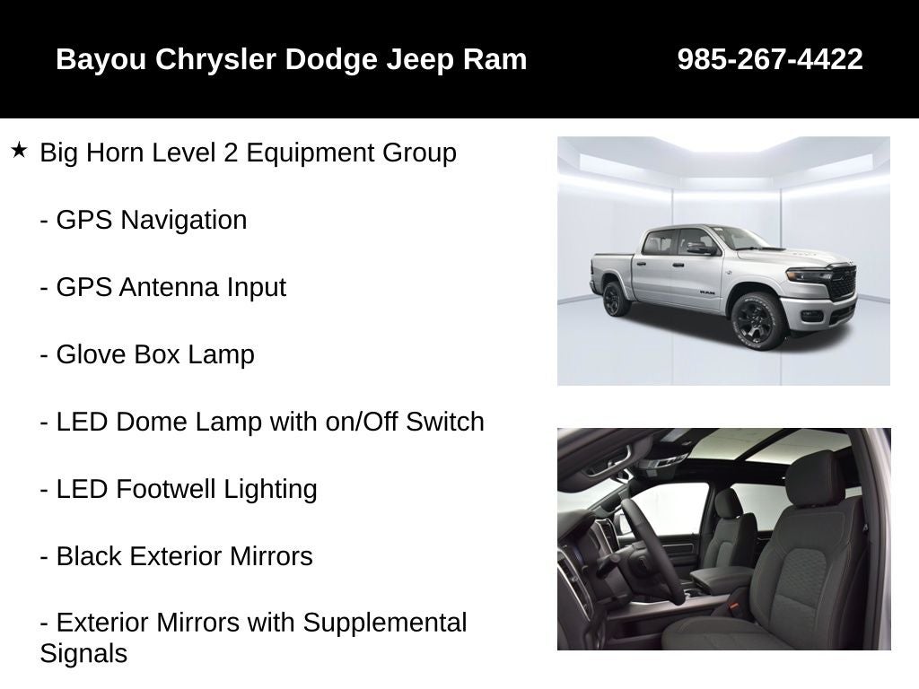 2026 RAM 1500 RAM 1500 BIG HORN CREW CAB 4X4 5'7' BOX