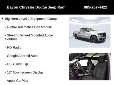 2026 RAM 1500 RAM 1500 BIG HORN CREW CAB 4X4 5'7' BOX