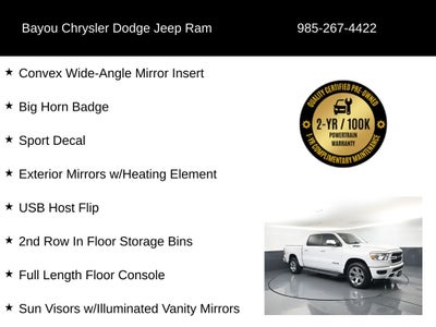 2022 RAM 1500 Big Horn Crew Cab 4x4 5'7' Box