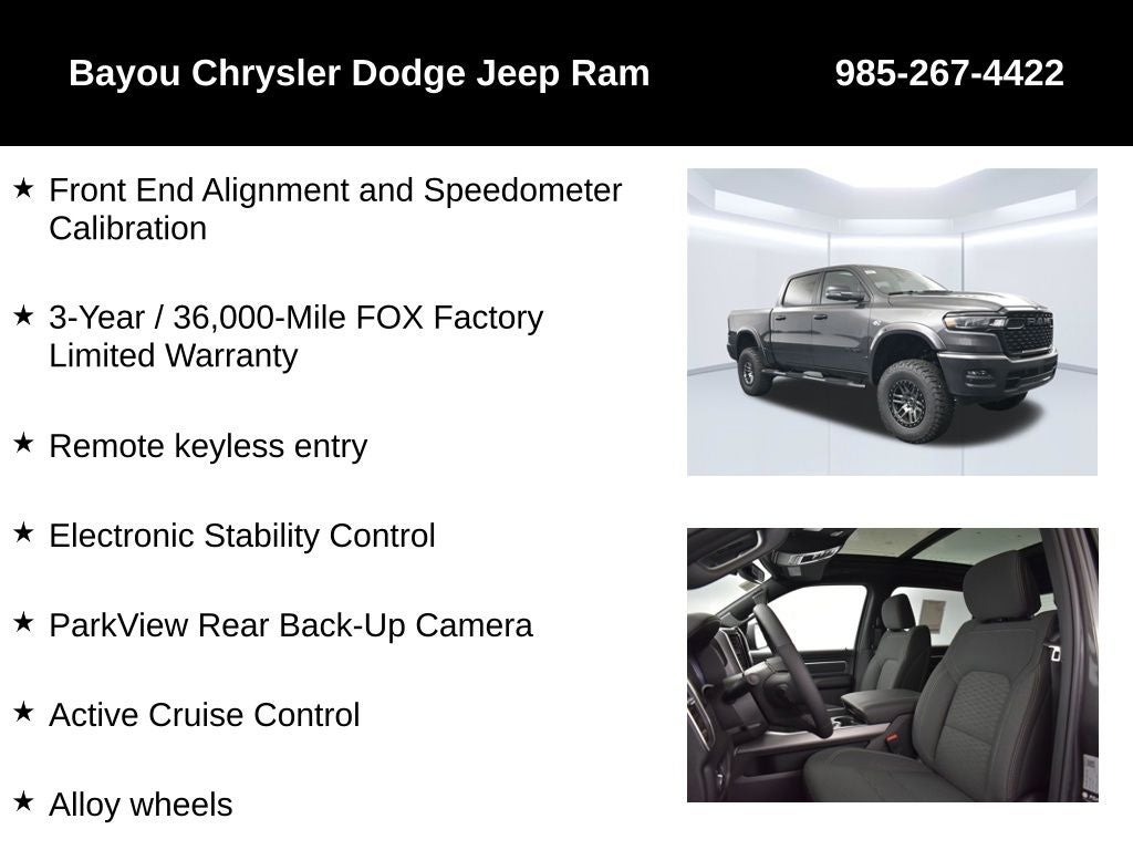 2026 RAM Ram 1500 RAM 1500 BIG HORN CREW CAB 4X4 5'7' BOX