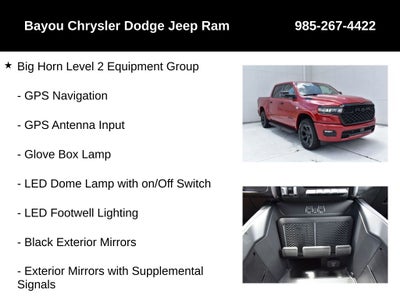 2026 RAM Ram 1500 RAM 1500 BIG HORN CREW CAB 4X4 5'7' BOX