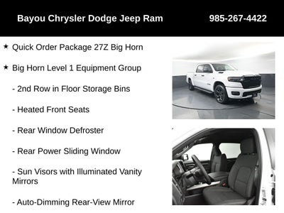 2026 RAM Ram 1500 RAM 1500 BIG HORN CREW CAB 4X4 5'7' BOX