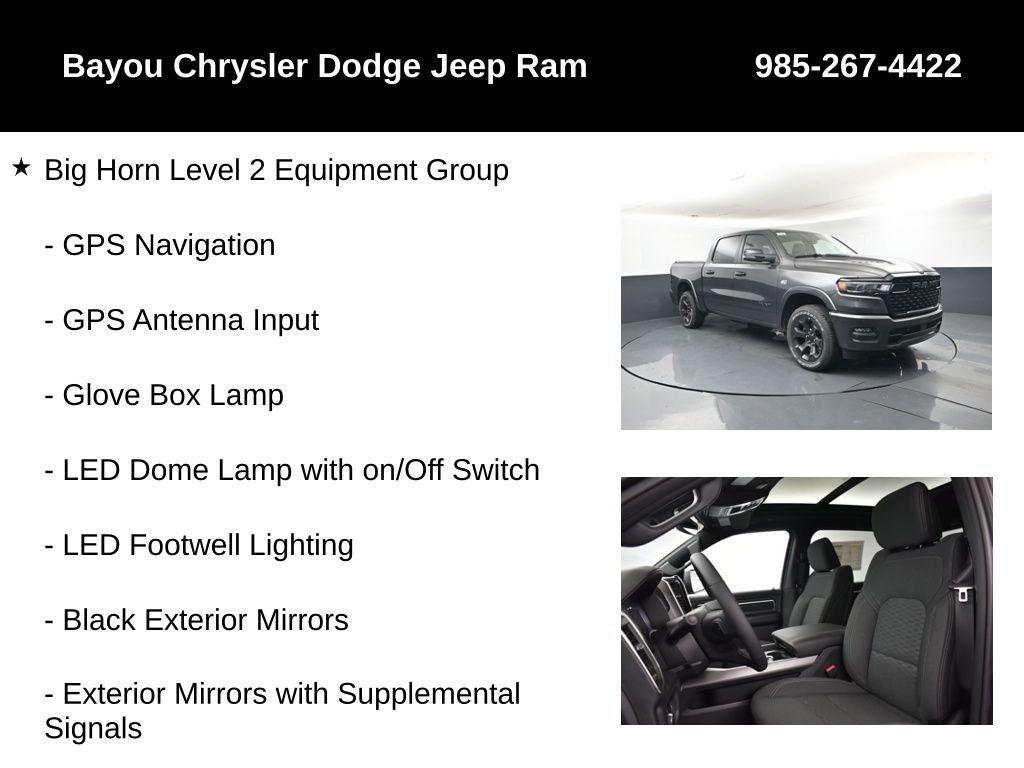 2026 RAM Ram 1500 RAM 1500 BIG HORN CREW CAB 4X4 5'7' BOX