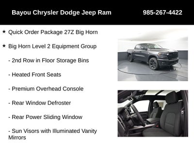 2026 RAM Ram 1500 RAM 1500 BIG HORN CREW CAB 4X4 5'7' BOX