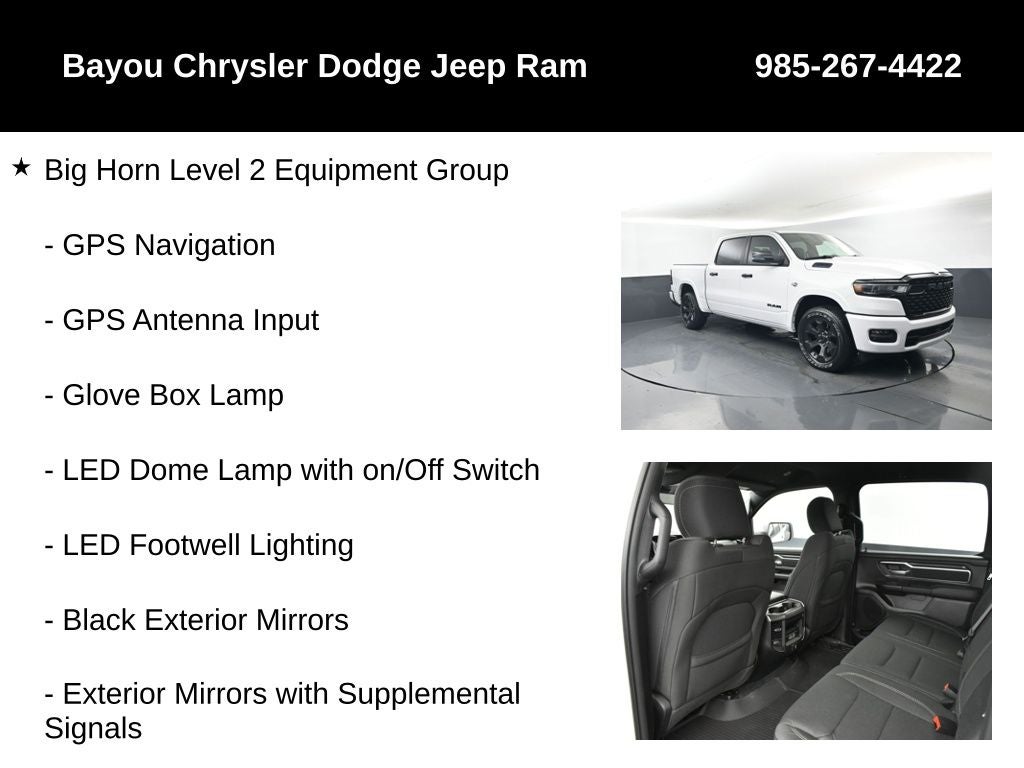 2026 RAM Ram 1500 RAM 1500 BIG HORN CREW CAB 4X4 5'7' BOX