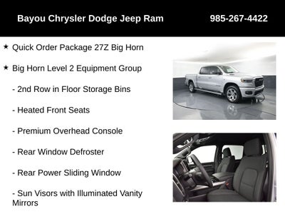 2026 RAM Ram 1500 RAM 1500 BIG HORN CREW CAB 4X4 5'7' BOX
