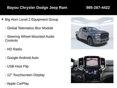 2026 RAM 1500 RAM 1500 BIG HORN CREW CAB 4X4 5'7' BOX