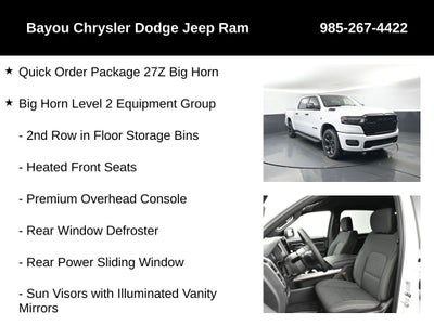 2026 RAM Ram 1500 RAM 1500 BIG HORN CREW CAB 4X4 5'7' BOX