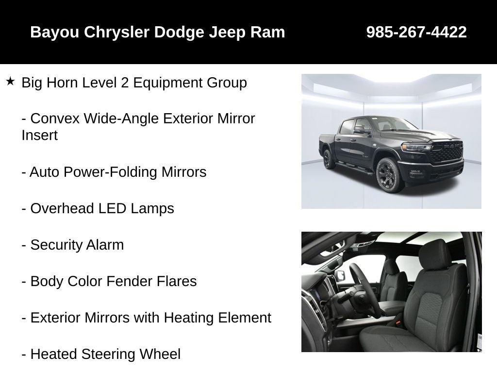 2026 RAM 1500 RAM 1500 BIG HORN CREW CAB 4X4 5'7' BOX