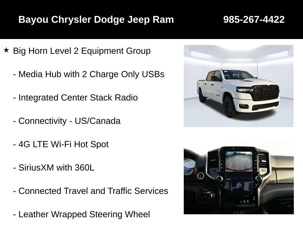 2026 RAM Ram 1500 RAM 1500 BIG HORN CREW CAB 4X4 5'7' BOX