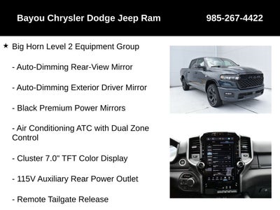 2026 RAM Ram 1500 RAM 1500 BIG HORN CREW CAB 4X4 5'7' BOX