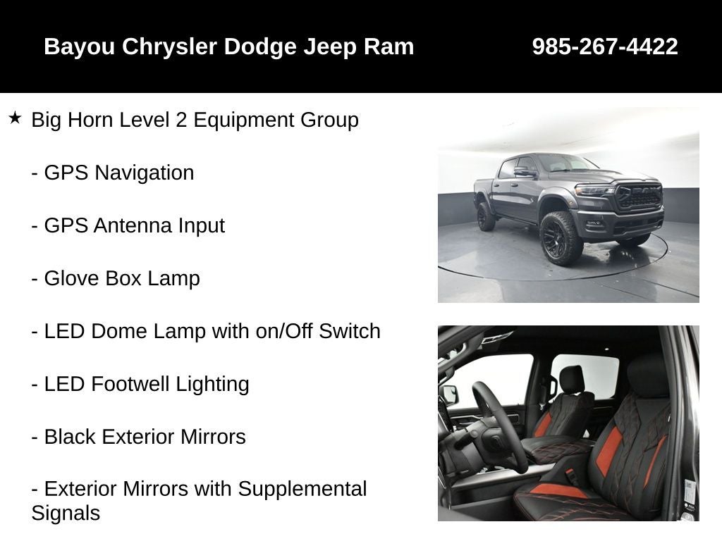 2026 RAM Ram 1500 RAM 1500 BIG HORN CREW CAB 4X4 5'7' BOX