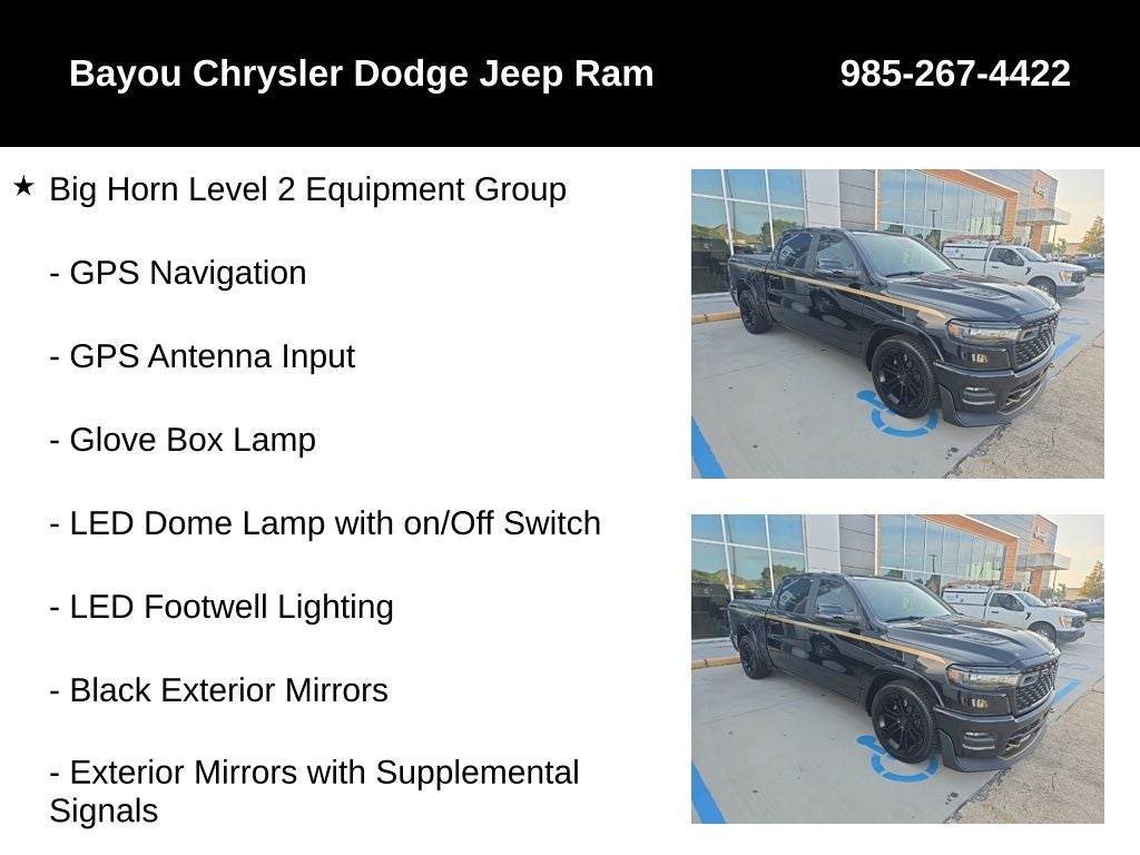 2026 RAM 1500 Big Horn Crew Cab 4x4 5'7' Box