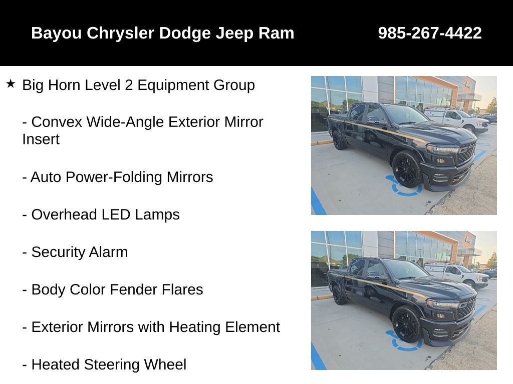 2026 RAM 1500 Big Horn Crew Cab 4x4 5'7' Box