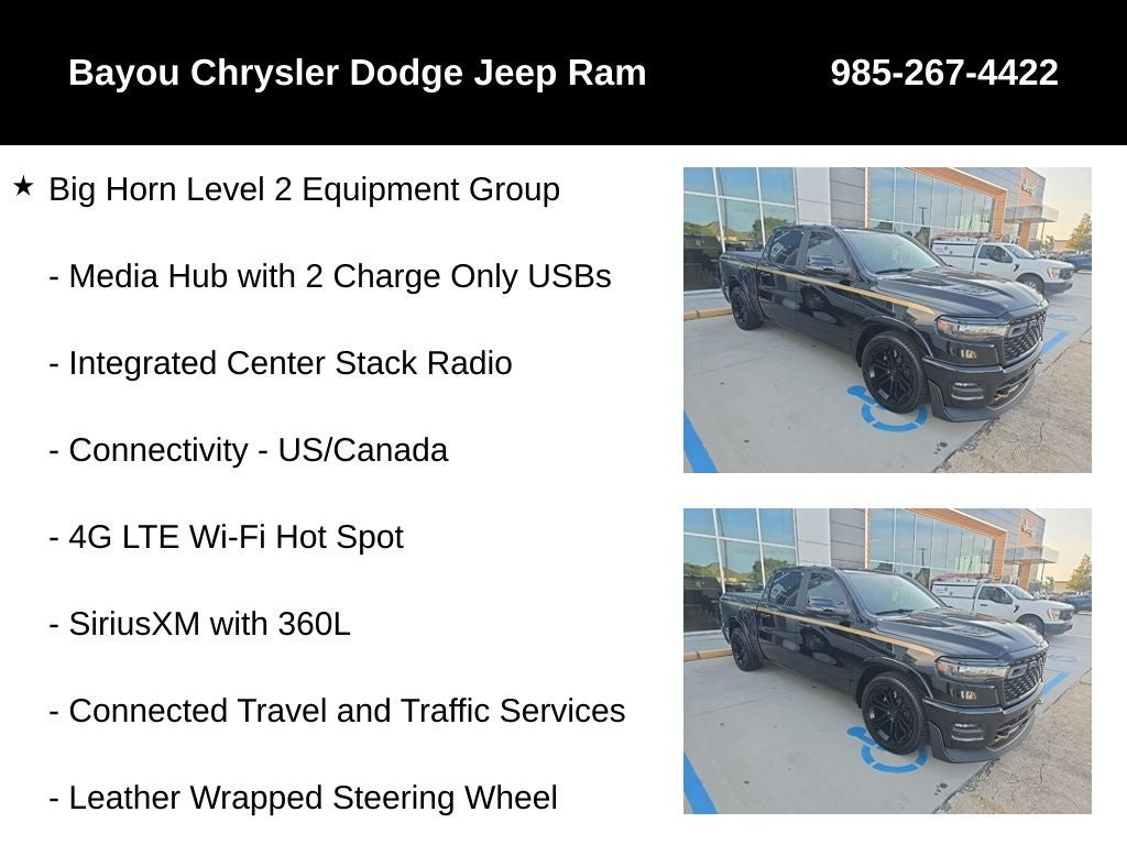 2026 RAM 1500 Big Horn Crew Cab 4x4 5'7' Box