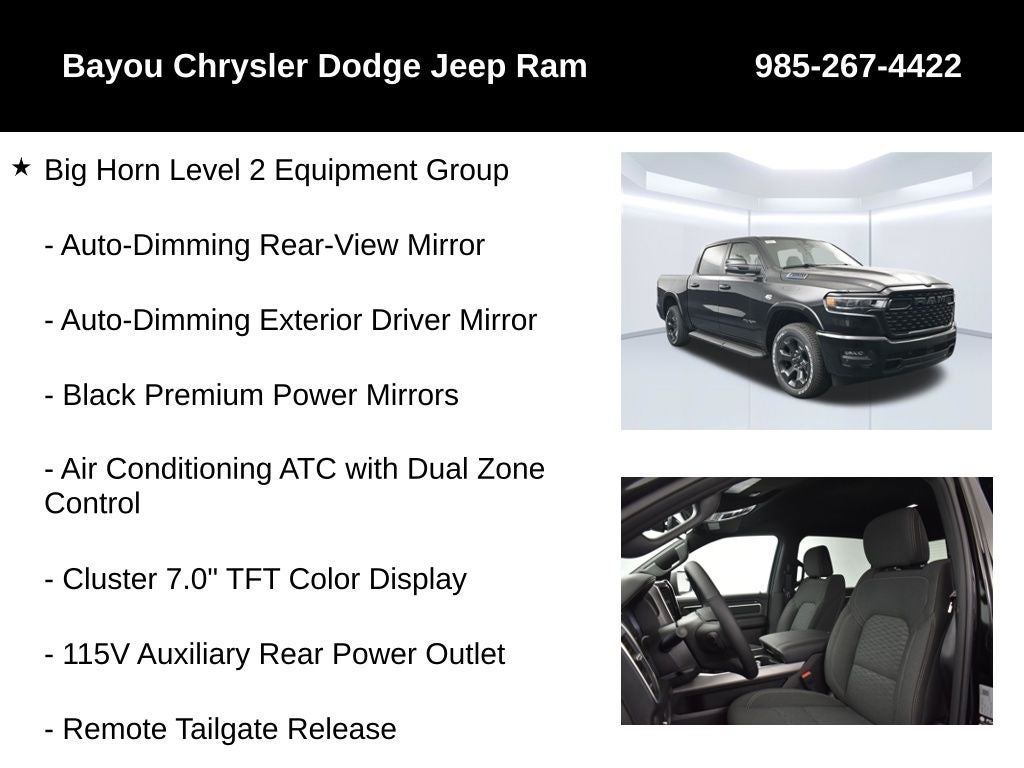 2026 RAM 1500 RAM 1500 BIG HORN CREW CAB 4X4 5'7' BOX