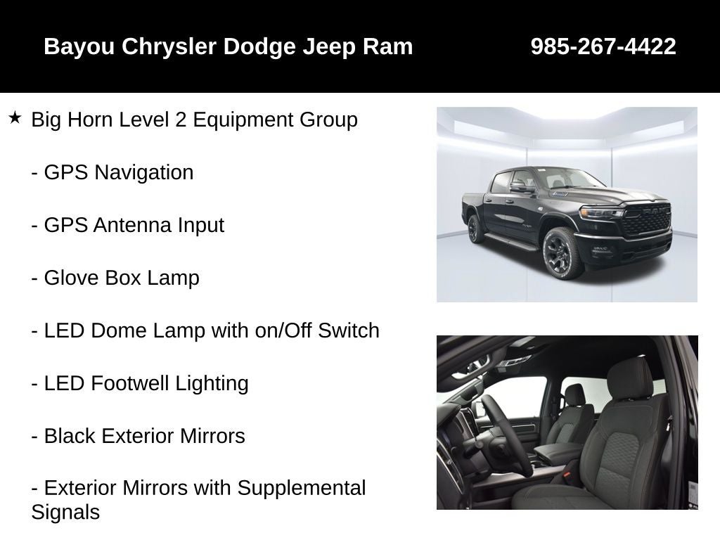 2026 RAM 1500 RAM 1500 BIG HORN CREW CAB 4X4 5'7' BOX