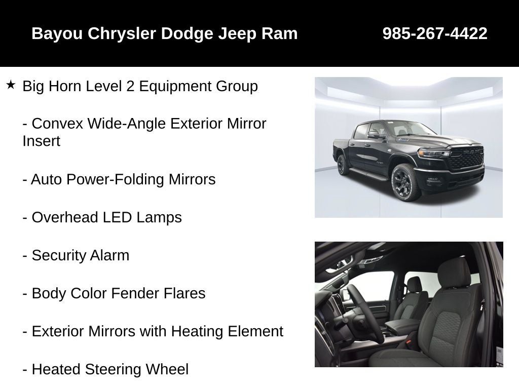 2026 RAM 1500 RAM 1500 BIG HORN CREW CAB 4X4 5'7' BOX