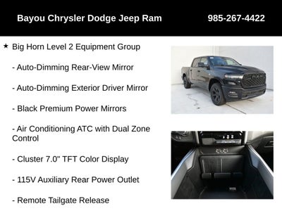 2026 RAM Ram 1500 RAM 1500 BIG HORN CREW CAB 4X4 5'7' BOX