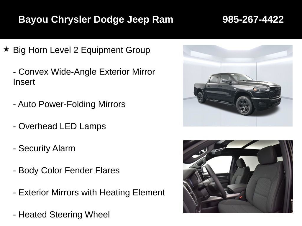 2026 RAM 1500 RAM 1500 BIG HORN CREW CAB 4X4 5'7' BOX