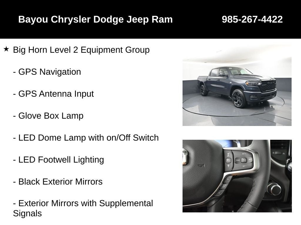 2026 RAM Ram 1500 RAM 1500 BIG HORN CREW CAB 4X4 5'7' BOX