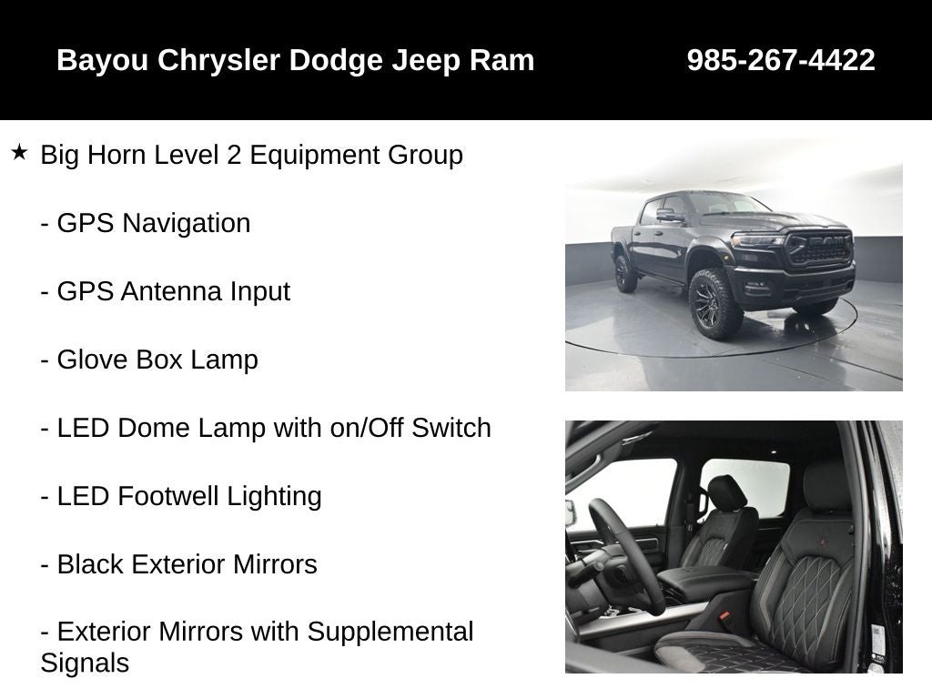 2026 RAM Ram 1500 RAM 1500 BIG HORN CREW CAB 4X4 5'7' BOX