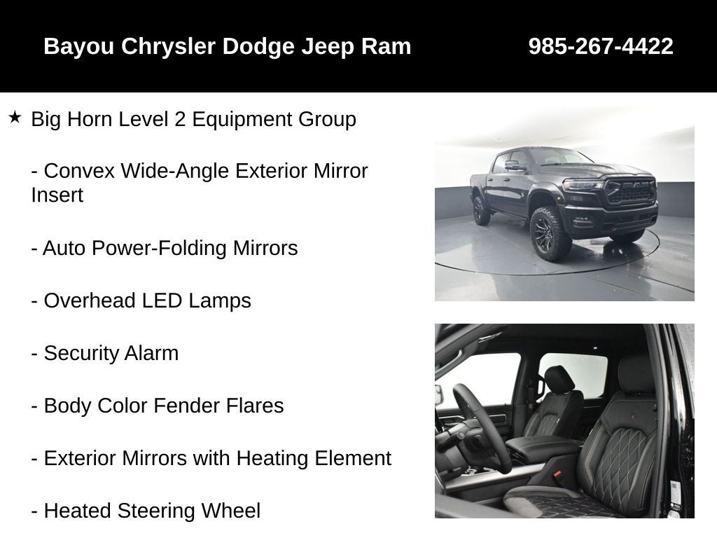 2026 RAM Ram 1500 RAM 1500 BIG HORN CREW CAB 4X4 5'7' BOX