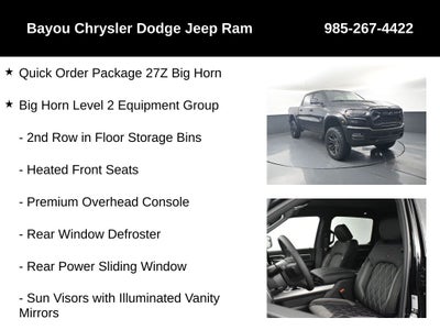 2026 RAM Ram 1500 RAM 1500 BIG HORN CREW CAB 4X4 5'7' BOX