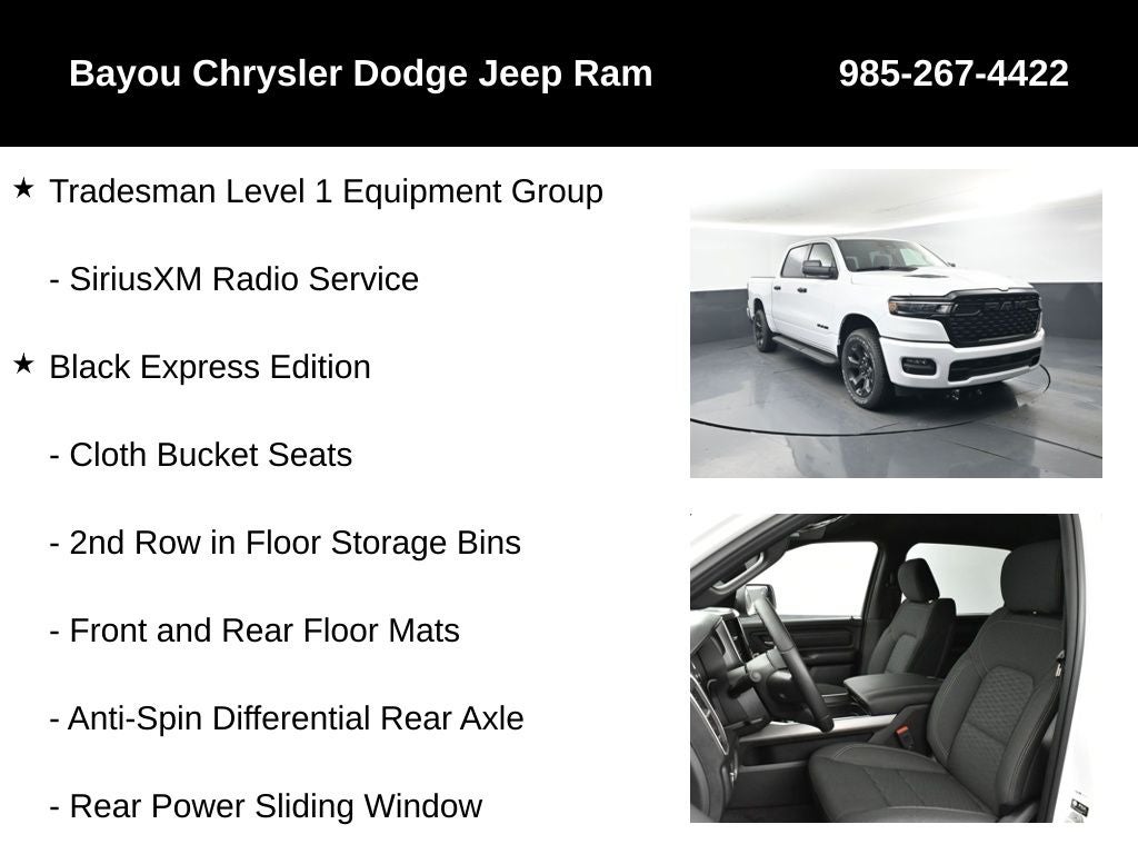 2026 RAM Ram 1500 RAM 1500 EXPRESS CREW CAB 4X4 5'7' BOX