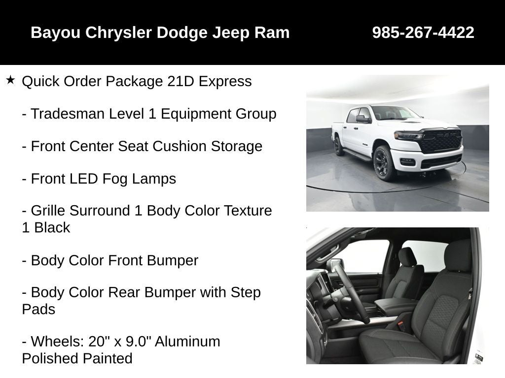2026 RAM Ram 1500 RAM 1500 EXPRESS CREW CAB 4X4 5'7' BOX