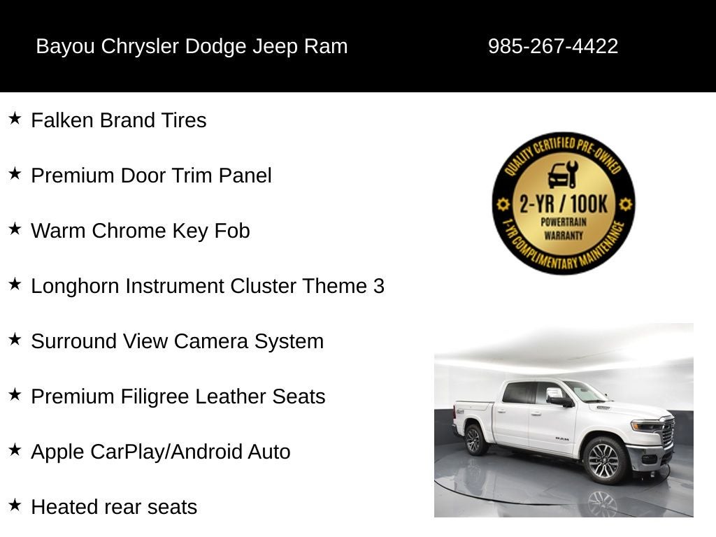 2025 RAM 1500 Limited Longhorn Crew Cab 4x4 5'7' Box