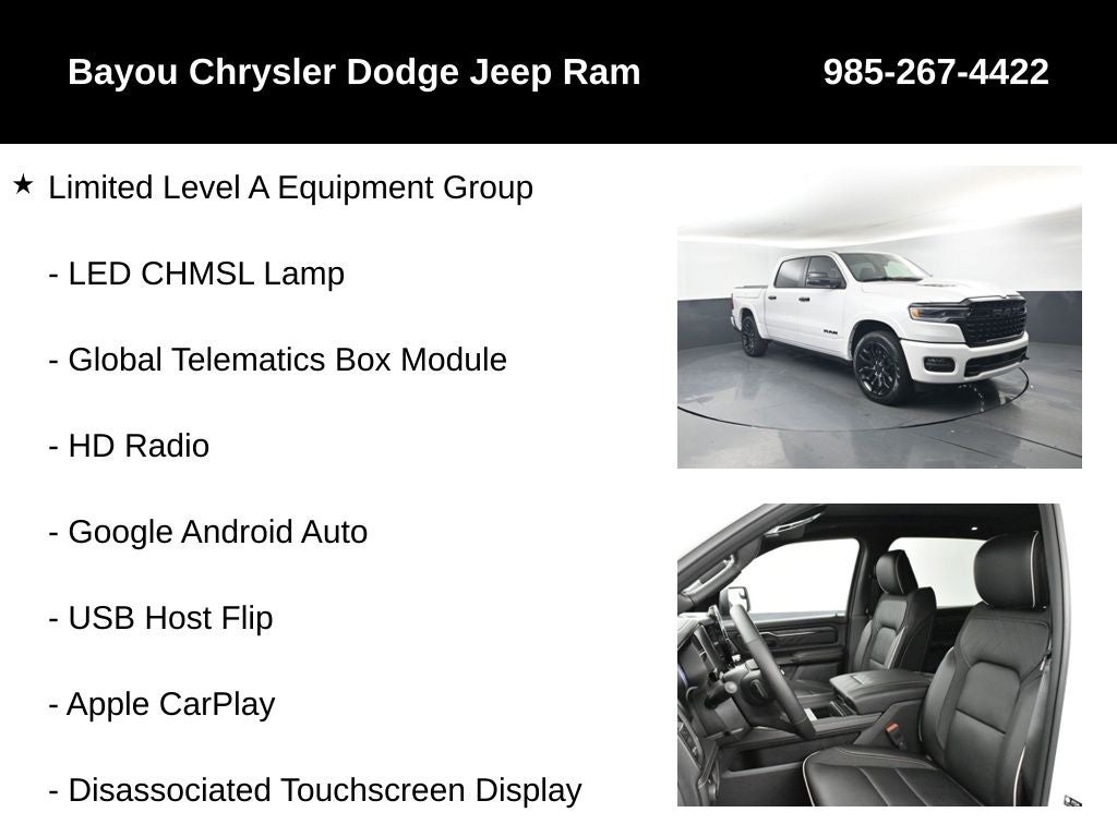 2026 RAM Ram 1500 RAM 1500 LIMITED CREW CAB 4X4 5'7' BOX