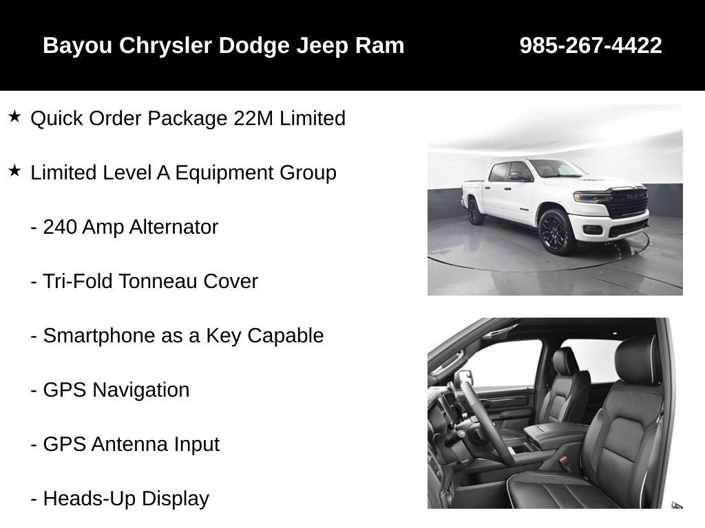 2026 RAM Ram 1500 RAM 1500 LIMITED CREW CAB 4X4 5'7' BOX