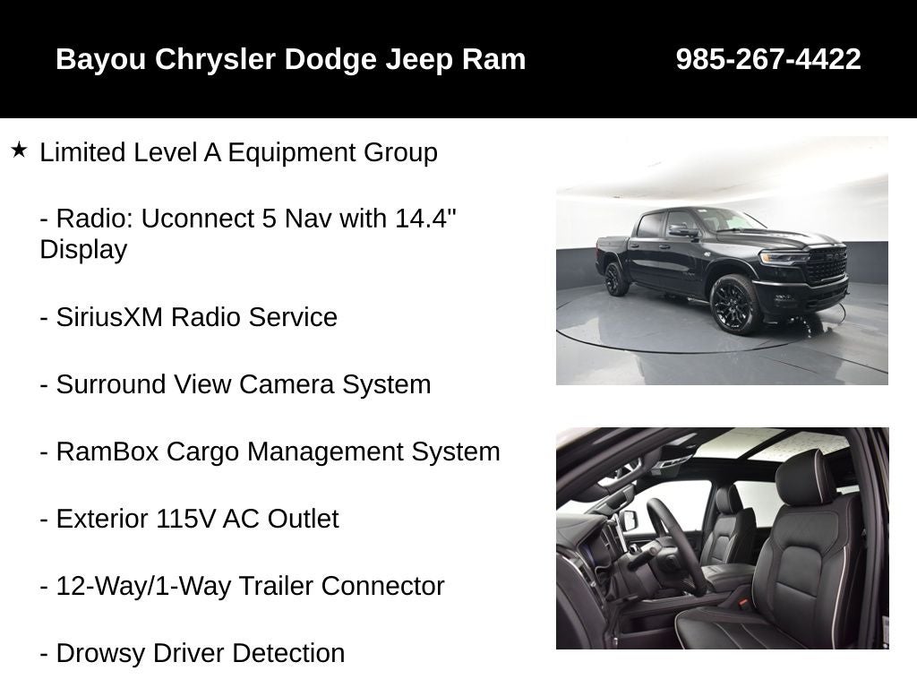 2026 RAM 1500 RAM 1500 LIMITED CREW CAB 4X4 5'7' BOX