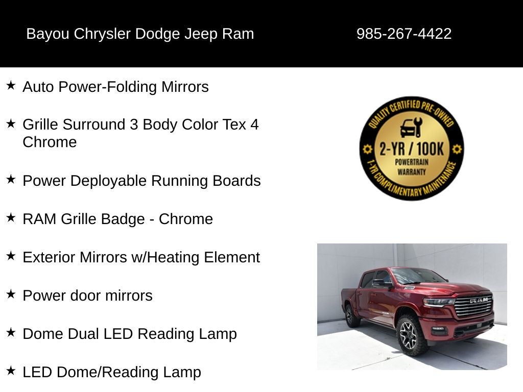 2025 RAM 1500 Laramie Crew Cab 4x4 5'7' Box