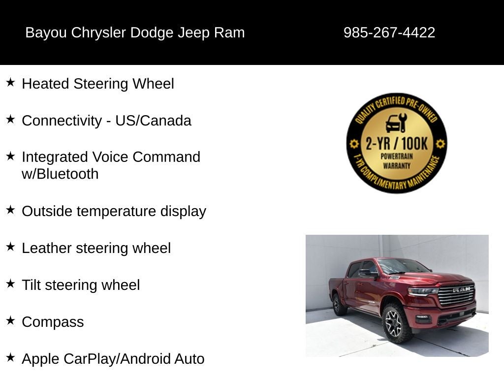2025 RAM 1500 Laramie Crew Cab 4x4 5'7' Box