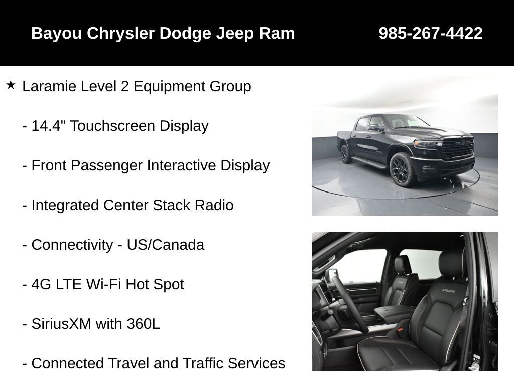 2026 RAM Ram 1500 RAM 1500 LARAMIE CREW CAB 4X4 5'7' BOX