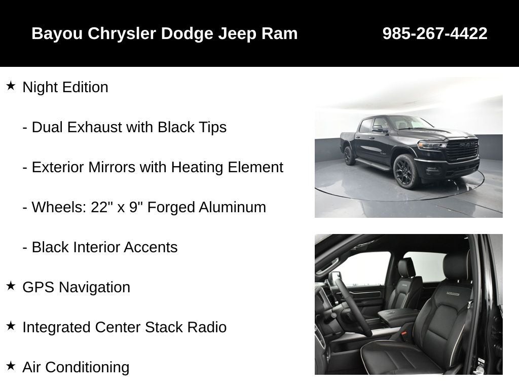 2026 RAM Ram 1500 RAM 1500 LARAMIE CREW CAB 4X4 5'7' BOX