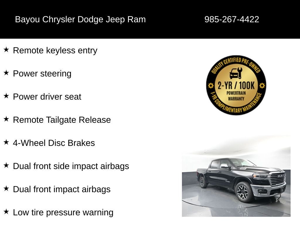 2025 RAM 1500 Laramie Crew Cab 4x4 5'7' Box