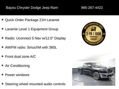 2025 RAM 1500 Laramie Crew Cab 4x4 5'7' Box