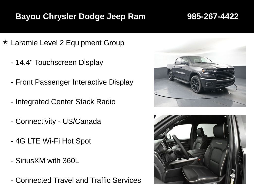 2026 RAM Ram 1500 RAM 1500 LARAMIE CREW CAB 4X4 5'7' BOX