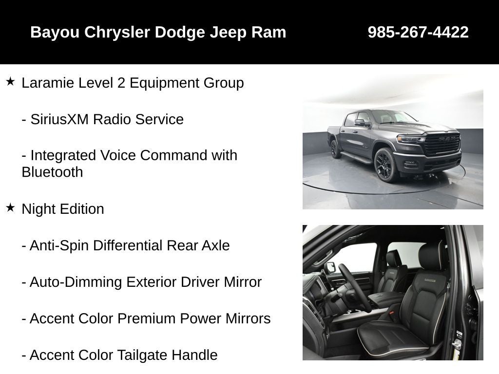 2026 RAM Ram 1500 RAM 1500 LARAMIE CREW CAB 4X4 5'7' BOX