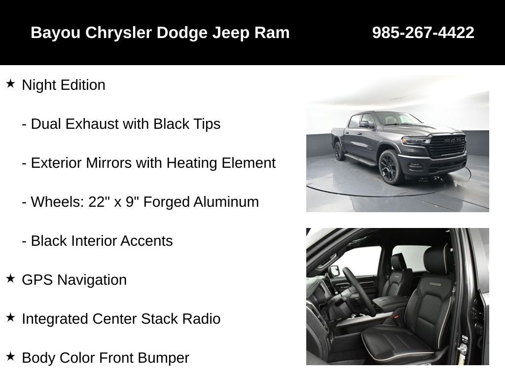 2026 RAM Ram 1500 RAM 1500 LARAMIE CREW CAB 4X4 5'7' BOX