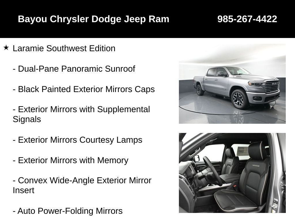 2026 RAM Ram 1500 RAM 1500 LARAMIE CREW CAB 4X4 5'7' BOX