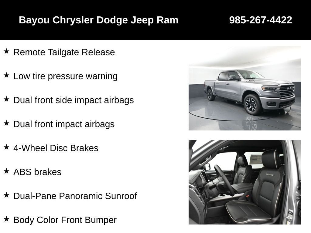 2026 RAM Ram 1500 RAM 1500 LARAMIE CREW CAB 4X4 5'7' BOX