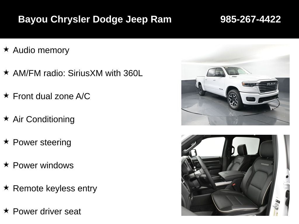 2026 RAM Ram 1500 RAM 1500 LARAMIE CREW CAB 4X4 5'7' BOX