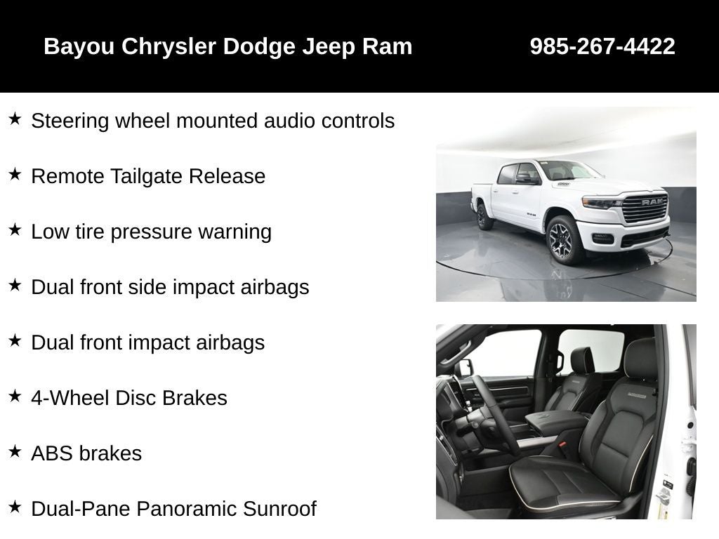 2026 RAM Ram 1500 RAM 1500 LARAMIE CREW CAB 4X4 5'7' BOX